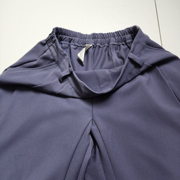 Halara Womens Mid Rise Side Pocket Barrel Leg Work Pants Size Large Purple Work - Picture 6 of 11